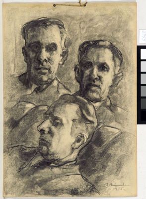 desen - Mândru, Ion; Trei portrete de bărbați