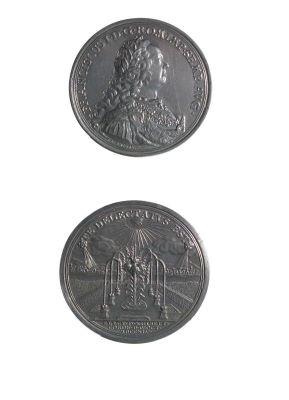 Medalie dedicată alegerii și încoronării lui Francisc I ca împărat romano-german