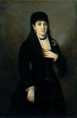 pictură de șevalet - Dan, Mihail; Portret de femeie în negru