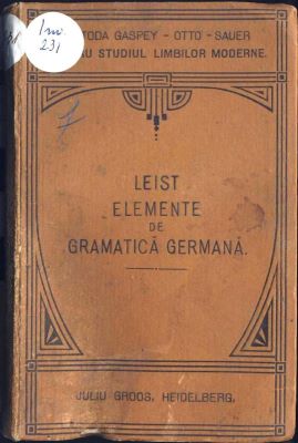 carte - Leist; Elemente de gramatică germană