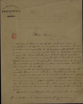 corespondență - Scrisoarea a fost redactată de Teodor Boldur-Lățescu, prefectul județului Bolgrad.; Scrisoare datată „2 decembrie 1872“, adresată lui Mihail Kogălniceanu de Teodor Boldur-Lățescu, prefectul județului Bolgrad.