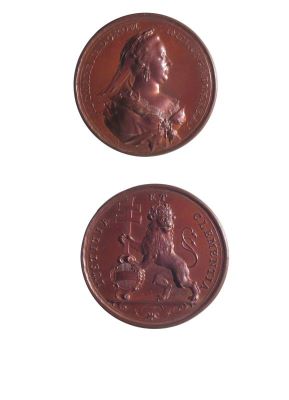 Medalie dedicată încoronării Mariei Teresia ca împărăteasă romană