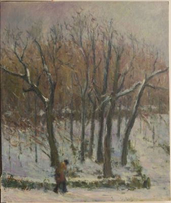 pictură de șevalet - Avakian, Hrandt; Peisaj de iarnă
