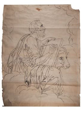 desen - Tattarescu, Gheorghe; Evanghelistul Luca