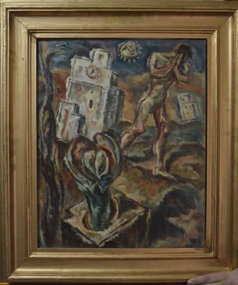 pictură de șevalet - Michăilescu, Corneliu; Compoziție suprarealistă