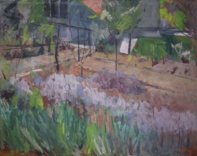 pictură de șevalet - Ciupe, Aurel; Stânjenei