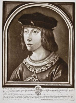 gravură - Adam, Jacob; (SC.); Ebersparch, Johann Mathias; (DEL.); (EX.); Împăratul Maximilian I