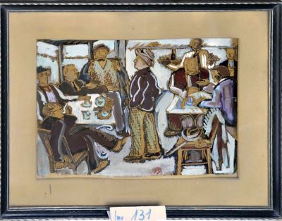 pictură de șevalet - Demetriade-Bălăcescu, Lucia; Cafeneaua Oteteleșanu