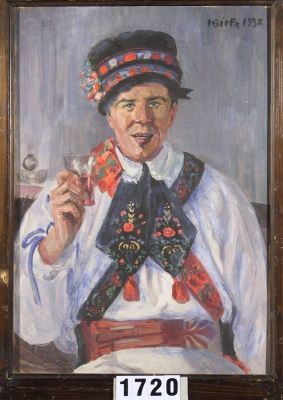 pictură de șevalet - Bielz, Henriette; Țăran tânăr sas