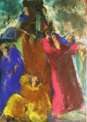 pictură de șevalet - Jandy, David; Coborârea de pe cruce