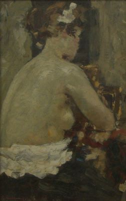 pictură de șevalet - Luchian, Ștefan; Nud cu spatele