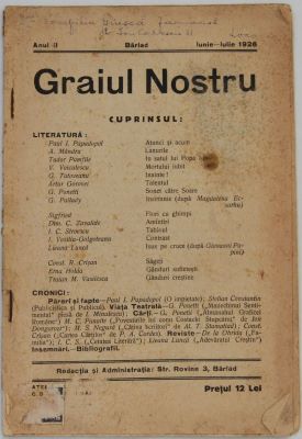 revistă - Autor colectiv; Graiul nostru