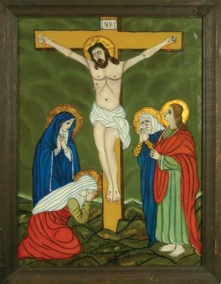 icoană - Deac Poenariu, Maria; Răstignirea lui Iisus