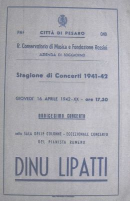 afiș; Program - stagiunea 1941-1942