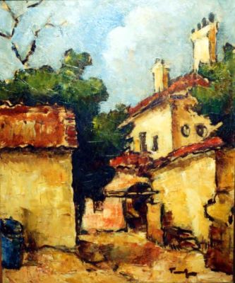 pictură de șevalet - Tonitza, Nicolae; Cartierul Tunari