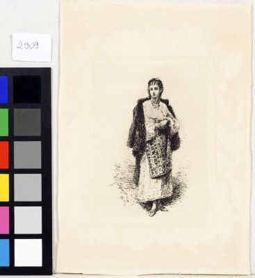 gravură - Aman, Theodor; Țăranca