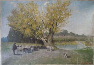 pictură de șevalet - Petrescu, Nicolae Mogoș; Băneasa