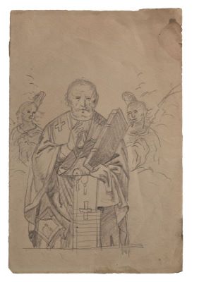 desen - Tattarescu, Gheorghe; Sfântul Petru