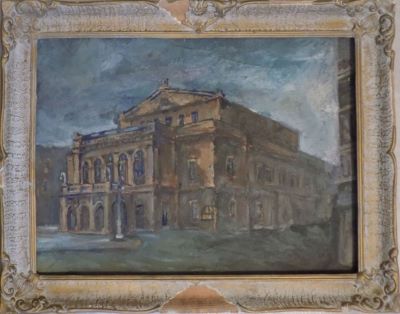 pictură de șevalet - Raduslăvescu, Virginia; Teatrul Național
