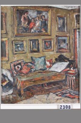pictură de șevalet - Petrașcu, Gheorghe; Interiorul artistului