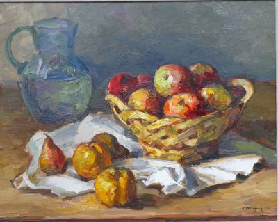 pictură de șevalet - Mützner, Samuel; Natură statică cu fructe
