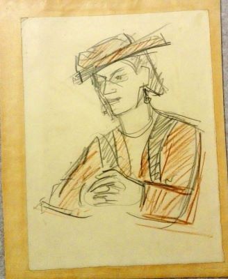 desen - Pallady, Theodor; Portret - Elsa Pallady