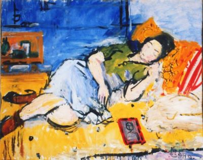 pictură de șevalet - Ciucurencu, Alexandru; Femeie dormind pe divan