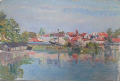 pictură de șevalet - Steriadi, Jean Alexandru; Lacul Tei