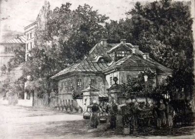 gravură - Canisius, Richard; Casa Moruzzi