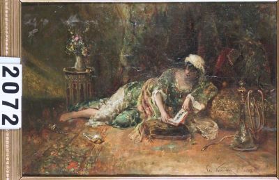 pictură de șevalet - Aman, Theodor; Odaliscă