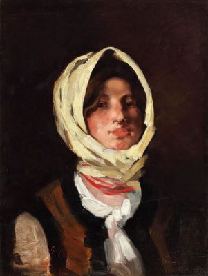 tablou - Grigorescu, Nicolae; Țărăncuță din Rucăr