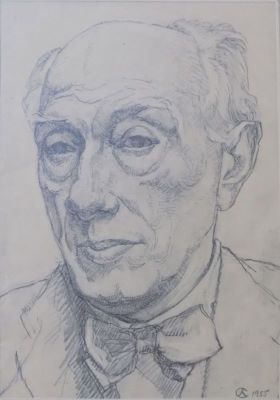 desen - Ressu, Camil; Autoportret