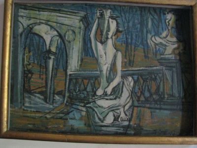 tablou - Iancu, Marcel; Statui în parc