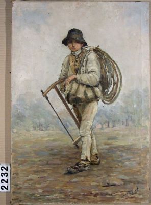 pictură de șevalet - Cabadaieff, Dimitrie Nicolae; Moț cu cercuri