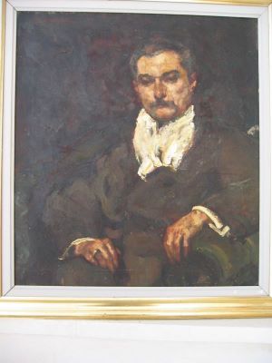 pictură de șevalet - Băeșu, Aurel; Portret de bărbat