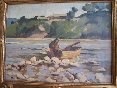 pictură de șevalet - Băeșu, Aurel; În așteptare
