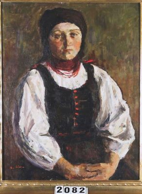 pictură de șevalet - Ciupe, Aurel; Țărancă din Sic