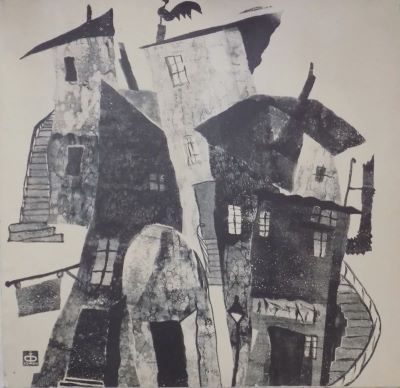 gravură - Olariu, Iulian; Case vechi
