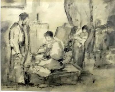 desen - Luchian, Ștefan; Atelierul