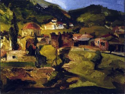 pictură de șevalet - Țuculescu, Ion; Mânăstirea Daphne