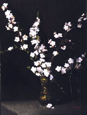 pictură de șevalet - Țuculescu, Ion; Flori de cais