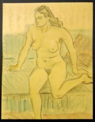 acuarelă - Pallady, Theodor; Nud