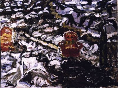 pictură de șevalet - Țuculescu, Ion; Frunze de zăpadă