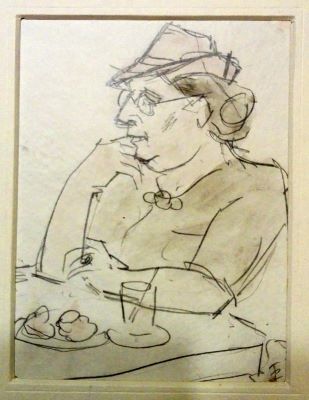 acuarelă - Pallady, Theodor; La cafenea