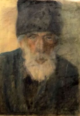 pastel - Cuțescu-Storck, Cecilia; Bătrân