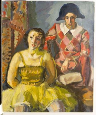 desen - Iser, Iosif; Arlechin și dansatoare