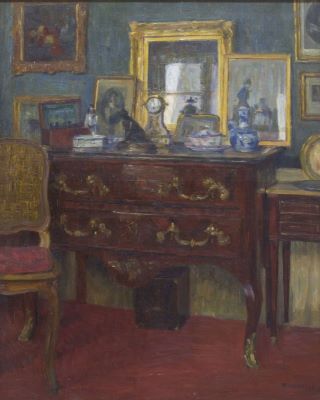 pictură de șevalet - Mărculescu, Gheorghe; Interior
