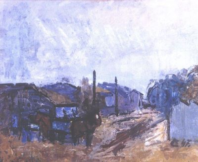 pictură de șevalet - Ciucurencu, Alexandru; Marginea orașului