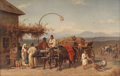 pictură de șevalet - Volkers, Emil; Popas