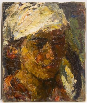 pictură de șevalet - Schweitzer-Cumpăna, Rudolf; Cap de țigancă